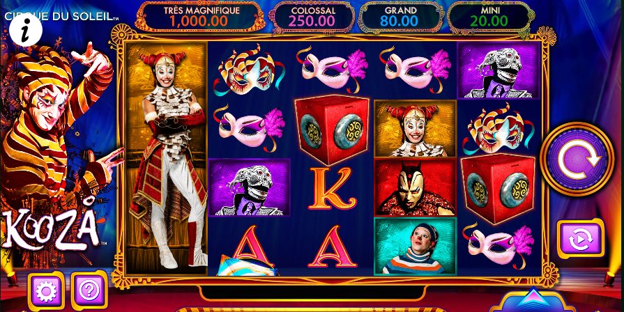 Cirque du soleil kooza slots play kooza slot machine for free free slots games com